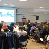 Amar Boghani speaking at 2013 thesis presentations