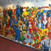 Mural of DC Comics characters