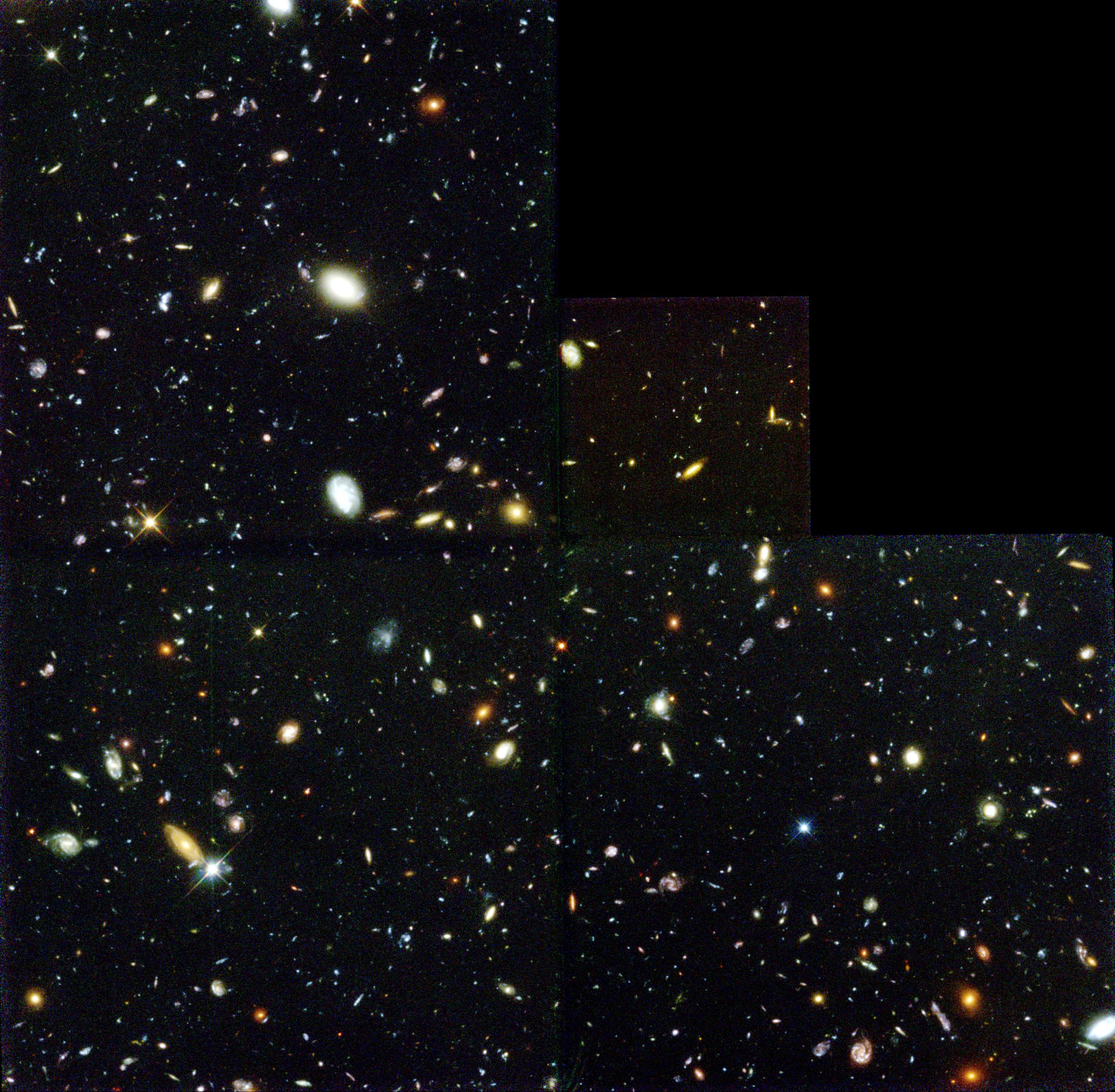 Hubble Deep Field image of thousands of galaxies