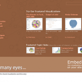 Screen image of Many Eyes website