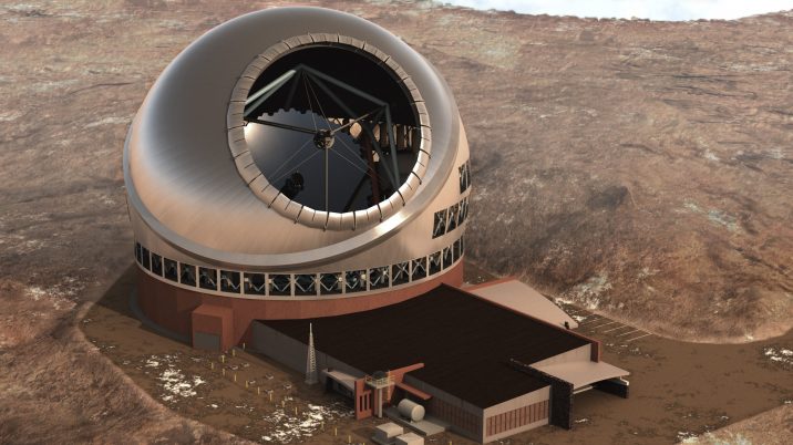 Artist's rendering of the proposed Thirty Meter Telescope