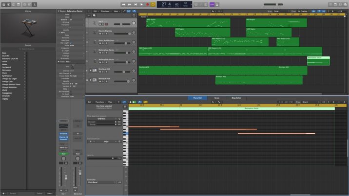 Logic Pro screen capture from WolframTones project