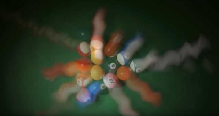 Billiard balls in waves like quantum particles