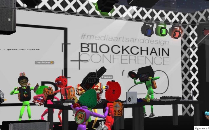 Blockchain Media and Arts Cryptovoxels