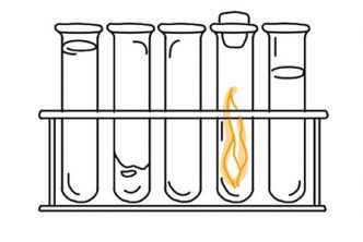 Illustration of test tubes